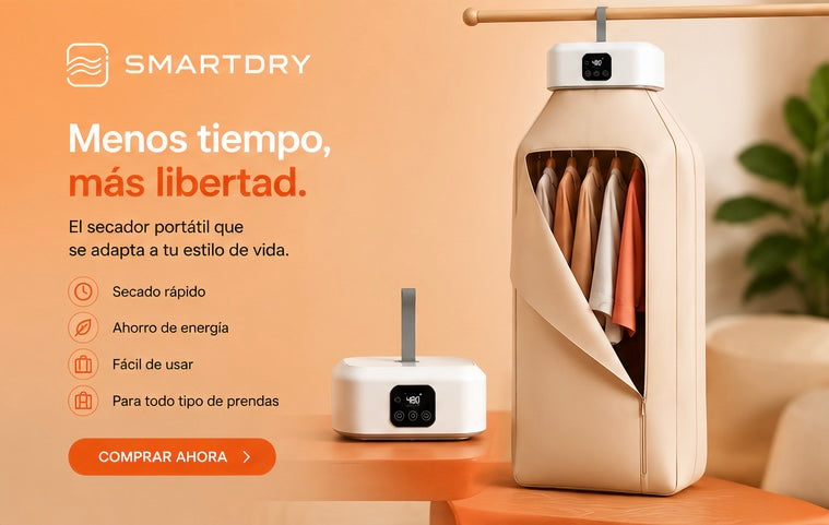 Secador Inteligente Portátil + Perchas de regalo+ Perfumina de regalo paga 1 lleva 3 productos SmartDry™